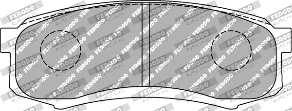 Zestaw klocków hamulcowych, hamulce tarczowe FERODO RACING FCP1021H