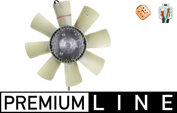 Ventilator, radiator MAHLE CFF 423 000P