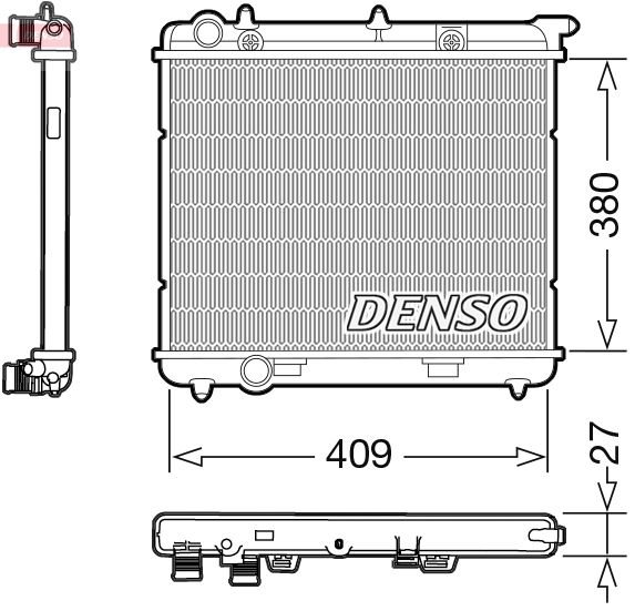 Chladič, chlazení motoru DENSO DRM21024