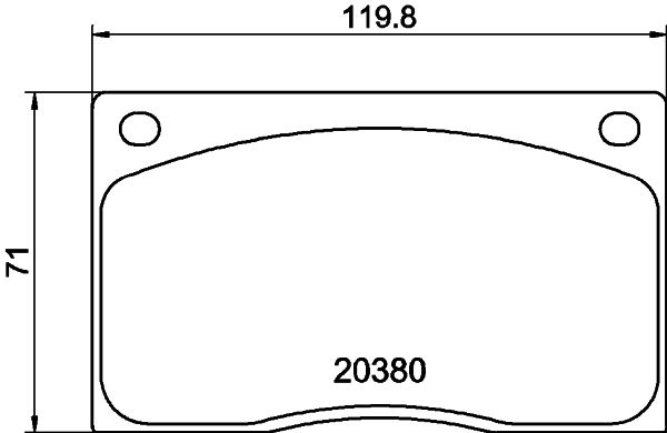 Zestaw klocków hamulcowych, hamulce tarczowe HELLA 8DB 355 009-611
