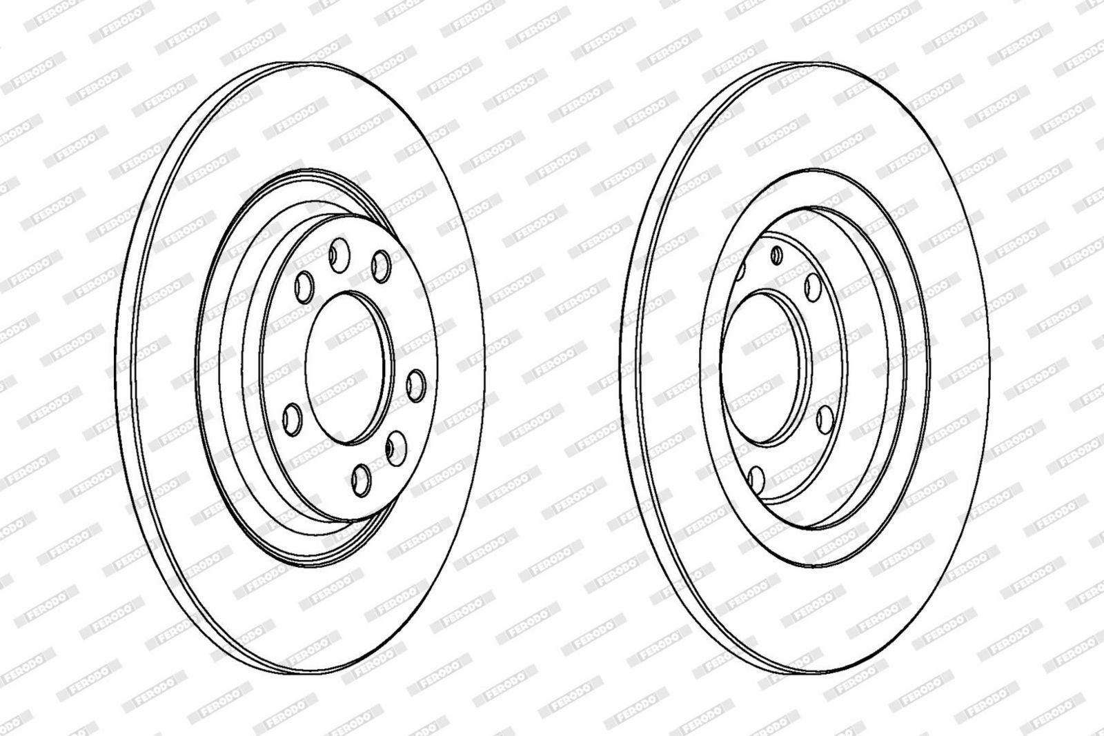 Disc frana FERODO DDF1275C