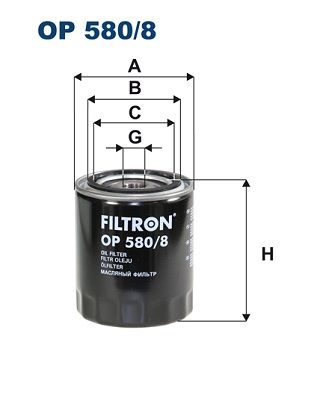 Olejový filtr FILTRON OP 580/8