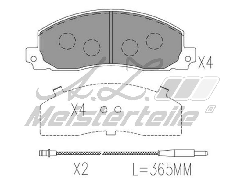 V46-0146 KIT DE PLAQUETTES DE FREIN