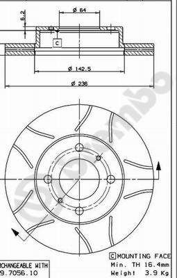 Tarcza hamulcowa AP X 24687