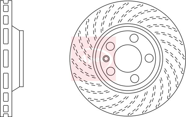 Apec - Front Right Brake Disc