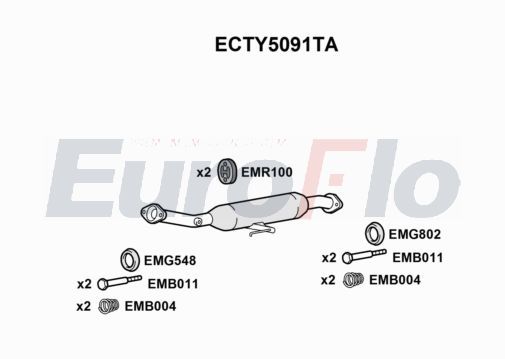 Katalizator EUROFLO 174100Y320