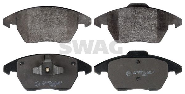 Levně Sada brzdových destiček, kotoučová brzda SWAG 30 11 6210