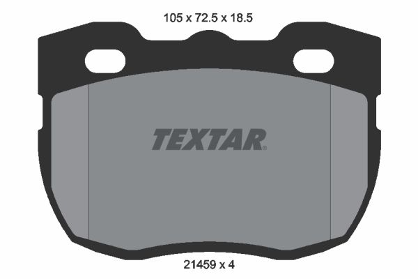 Sada brzdových platničiek kotúčovej brzdy TEXTAR 2145901