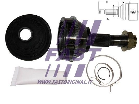 Zestaw przegubu, wał napędowy FAST FT25026K