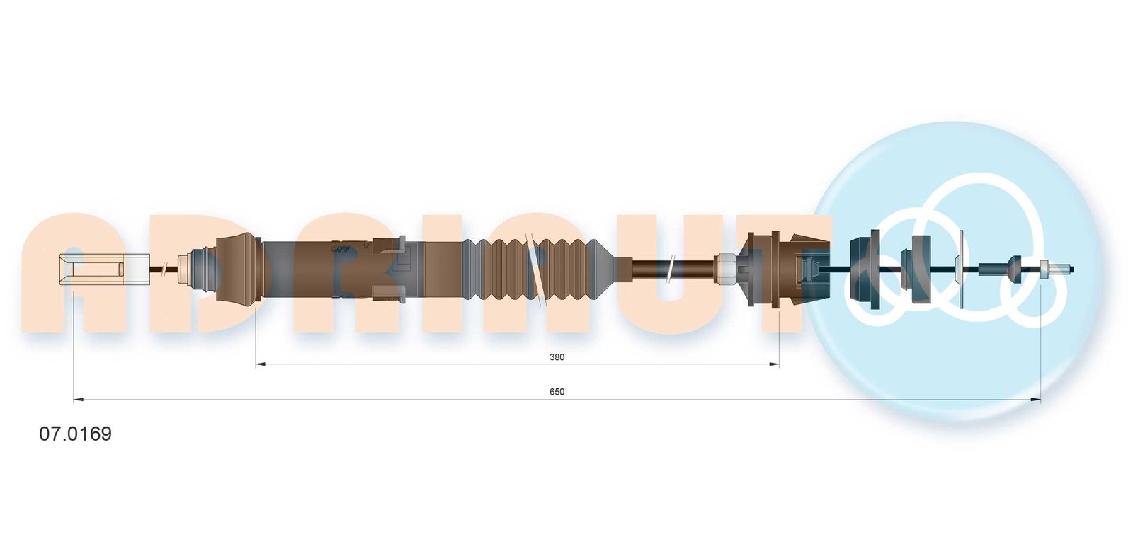 Cablu ambreiaj ADRIAUTO 07.0169