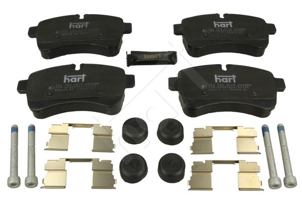 Zestaw klocków hamulcowych, hamulce tarczowe HART 253 762