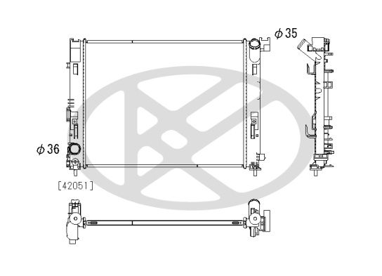 Radiator, racire motor KOYORAD PL023723