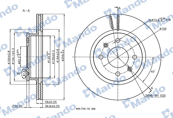 Disc frana MANDO MBC030239