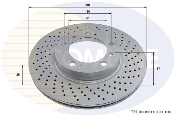 Tarcza hamulcowa COMLINE ADC2899VR