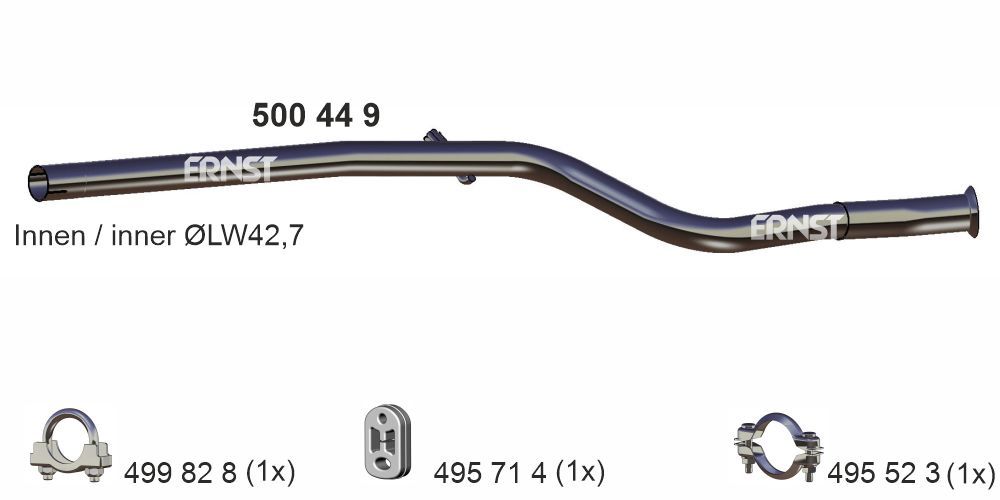 Rura wydechowa ERNST 500449