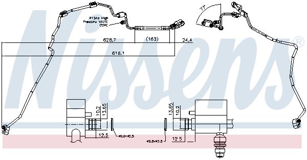 conducta inalta presiune,aer conditionat NISSENS 844129