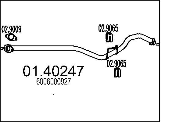 Rura wydechowa MTS 01.40247