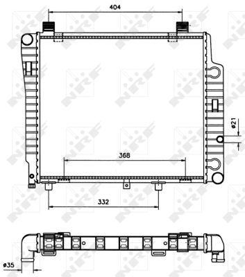 Chladič, chlazení motoru NRF 50533