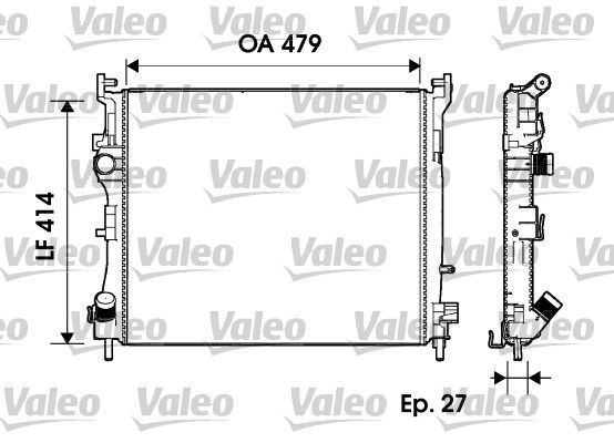 Radiator, racire motor VALEO 732960