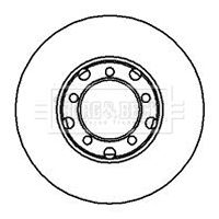 Tarcza hamulcowa BORG & BECK BBD4824