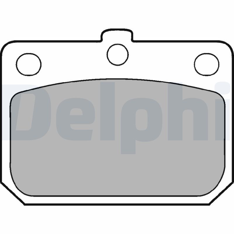 Zestaw klocków hamulcowych, hamulce tarczowe DELPHI LP74