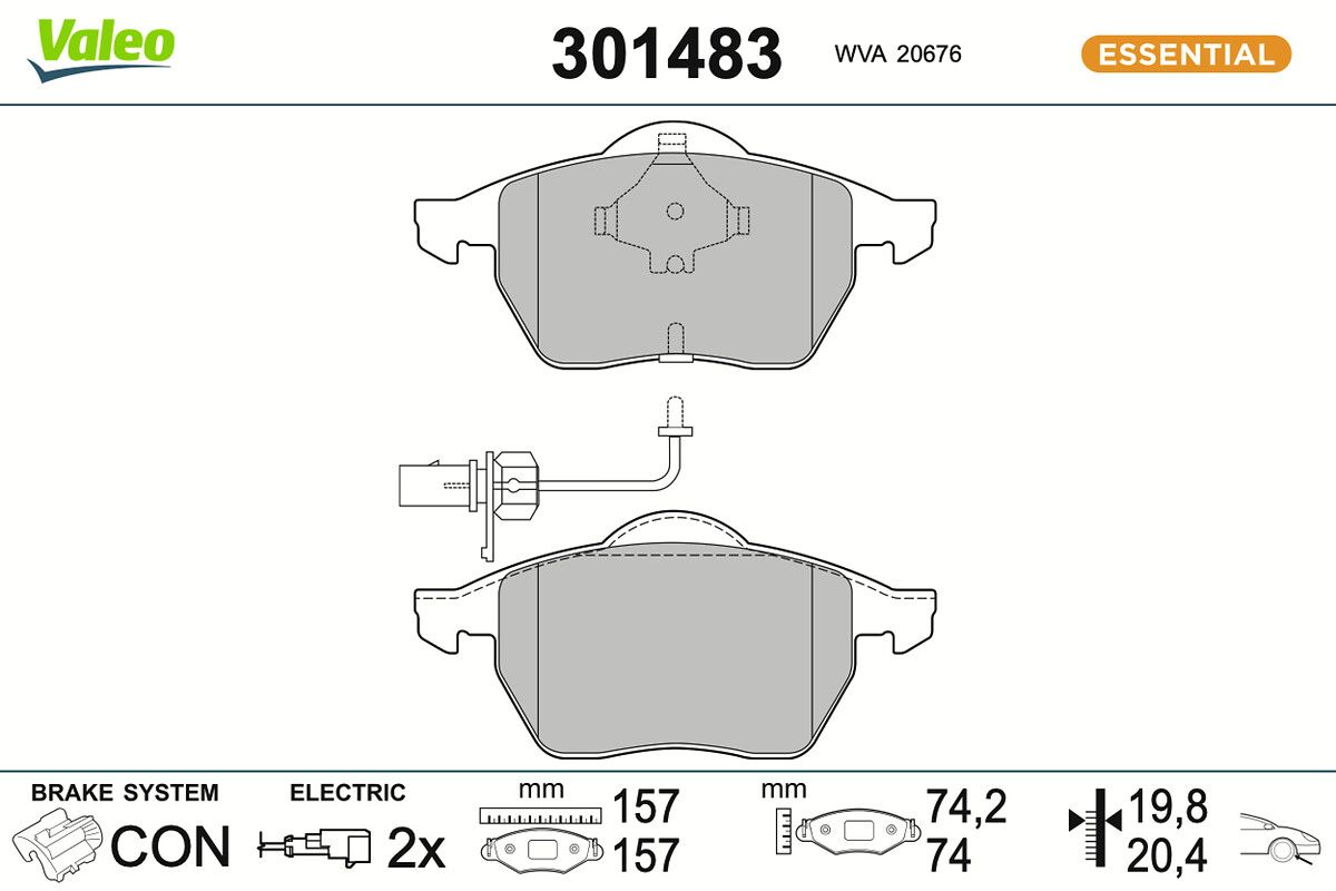 Комплект тормозных колодок, дисковый тормоз