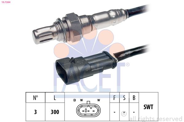 Sonda lambda FACET 10.7284
