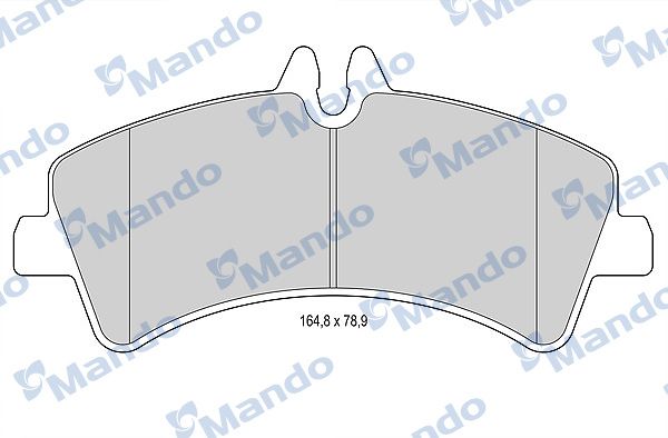 Zestaw klocków hamulcowych, hamulce tarczowe MANDO MBF015040