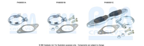 Zestaw montażowy, katalizator BM CATALYSTS FK80551