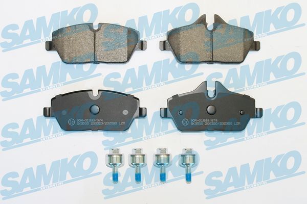 Sada brzdových destiček, kotoučová brzda SAMKO 5SP2080