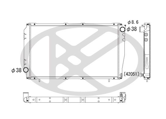 Radiator, racire motor KOYORAD PL090302