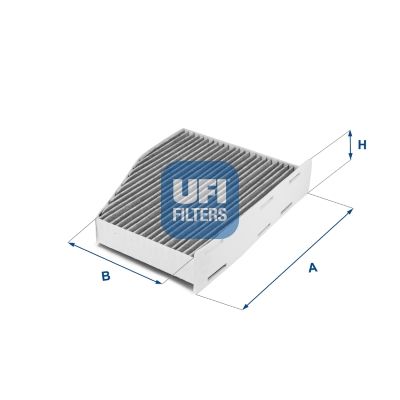 Filtr, vzduch v interiéru UFI 54.124.00