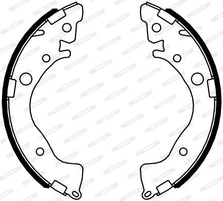 Zestaw szczęk hamulcowych FERODO FSB4081