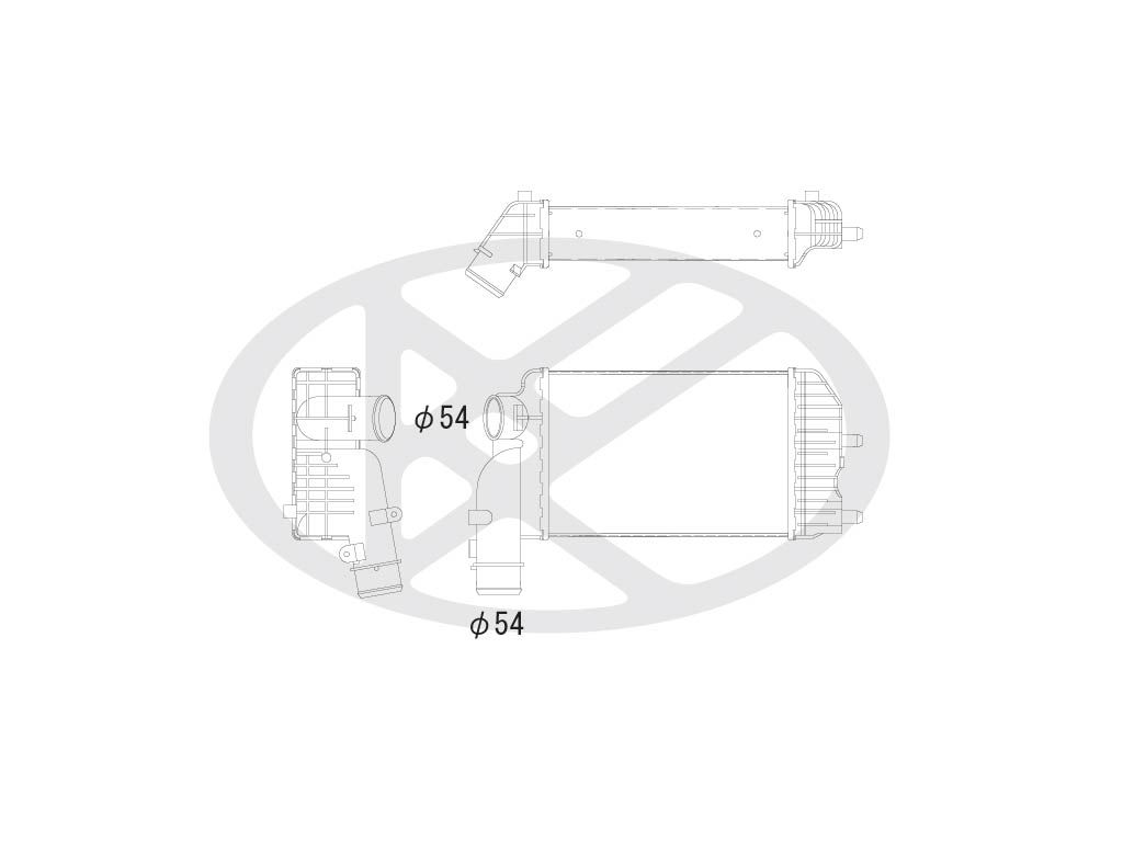 Intercooler, compresor KOYORAD IA470149