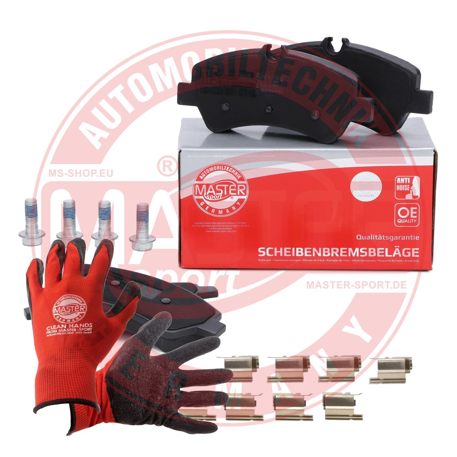 Zestaw klocków hamulcowych, hamulce tarczowe MASTER-SPORT GERMANY 13046026182N-SET-MSP