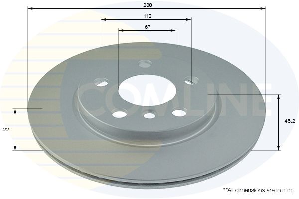 Tarcza hamulcowa COMLINE ADC1786V
