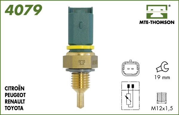 Czujnik, temperatura płynu chłodzącego MTE-THOMSON 4079