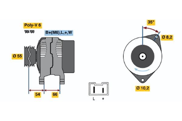 Alternator BOSCH 0 986 042 231