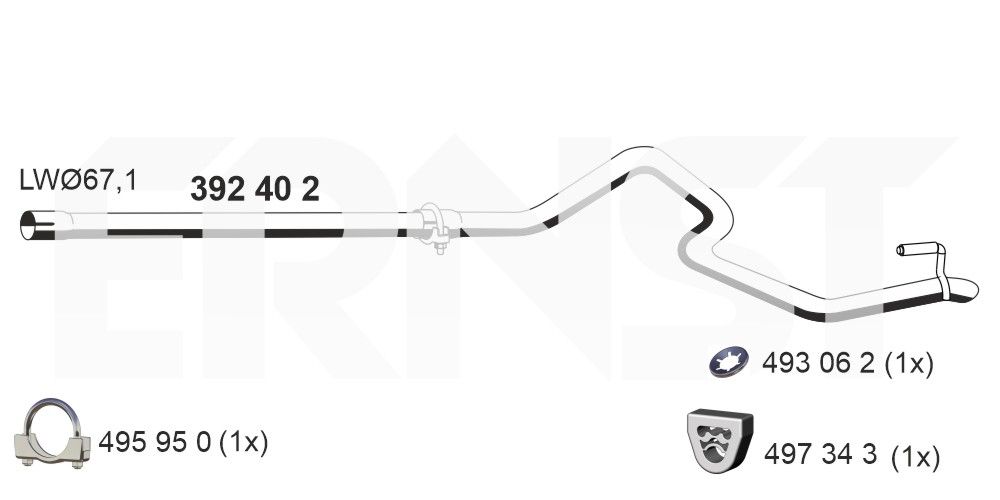 Racord evacuare ERNST 392402
