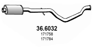 Tłumik środkowy ASSO 36.6032