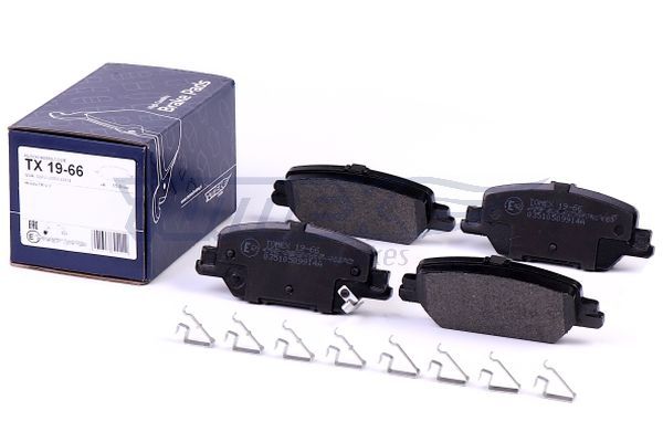 Levně Sada brzdových destiček, kotoučová brzda TOMEX Brakes 19-66