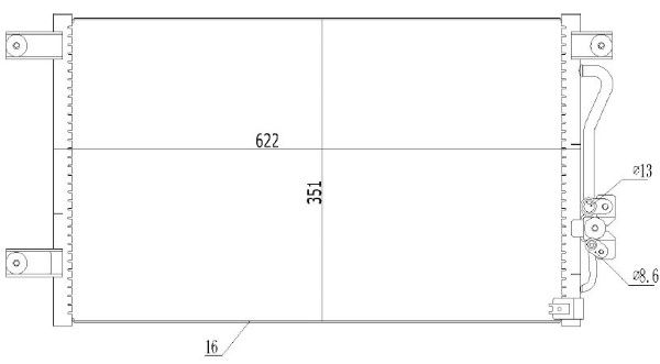 Condensator, climatizare MTR 13054672