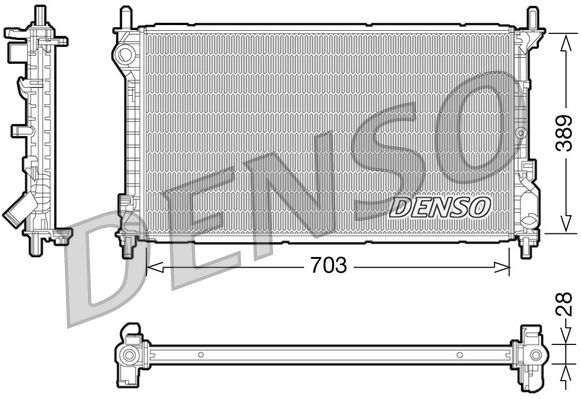 Radiator, racire motor DENSO DRM10109