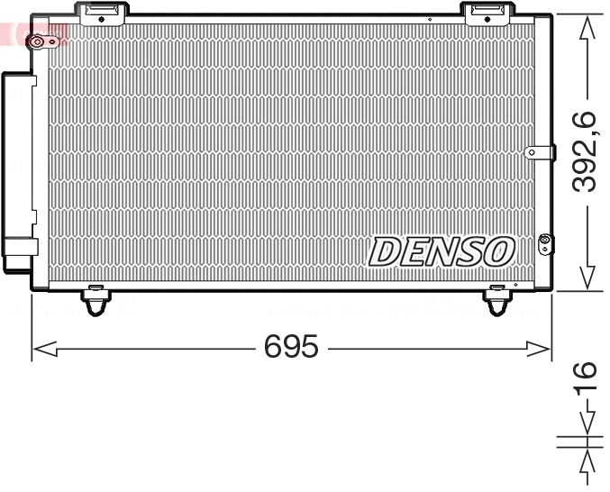 Condensator, climatizare DENSO DCN50130