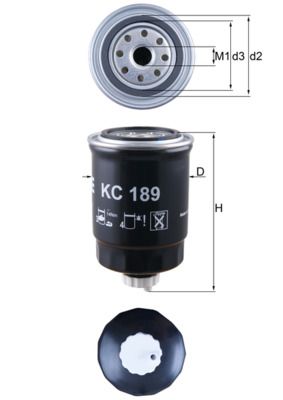Palivový filter MAHLE KC 189