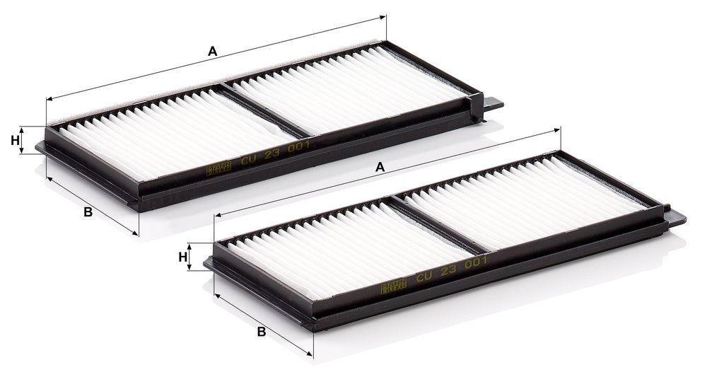 Levně Filtr, vzduch v interiéru MANN-FILTER CU 23 001-2