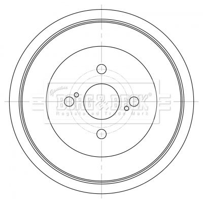 Bęben hamulcowy BORG & BECK BBR7262