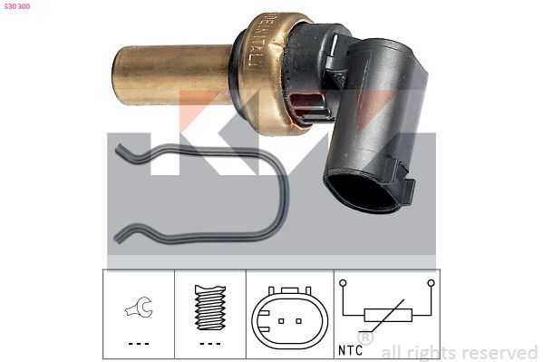 Czujnik, temperatura oleju KW 530 300