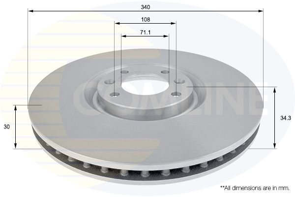 Tarcza hamulcowa COMLINE ADC2715V