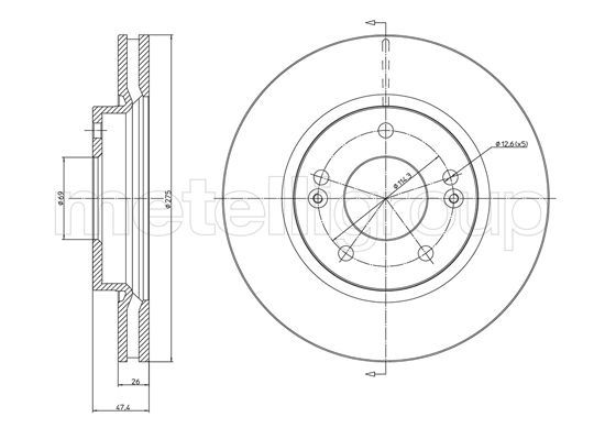 Tarcza hamulcowa TRUSTING DF1351